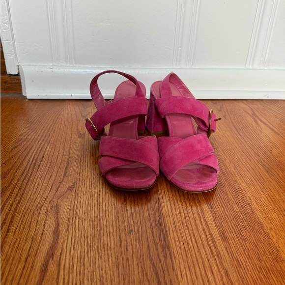 Sz 39 J Peterman hot pink sandals - Picture 2 of 5